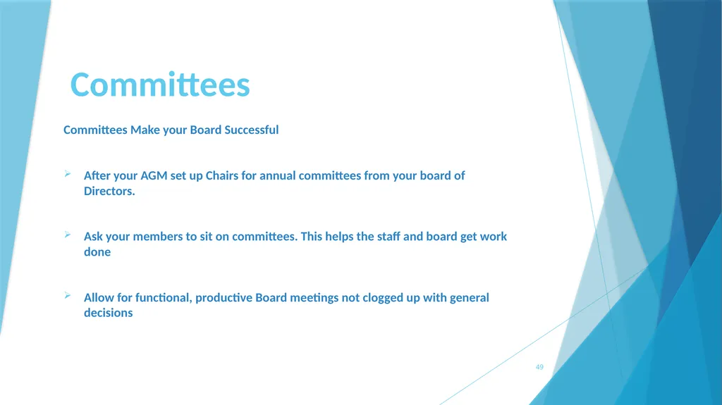 A survival Guide for Chamberlanders - Governance - slide 49 of 63
