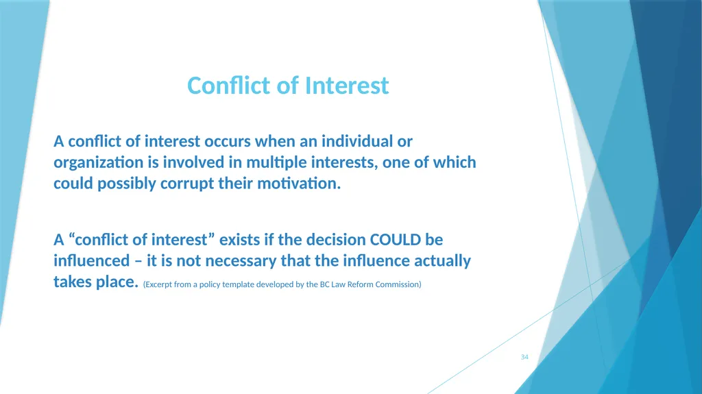 A survival Guide for Chamberlanders - Governance - slide 34 of 63