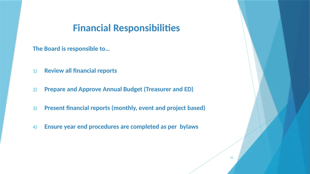 A survival Guide for Chamberlanders - Governance - slide 46 of 63