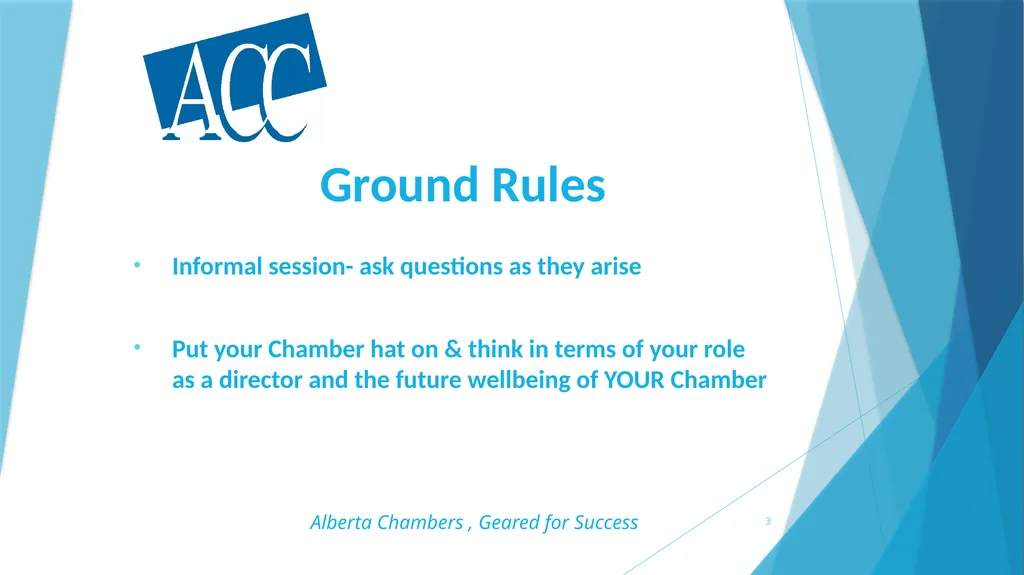 A survival Guide for Chamberlanders - Governance - slide 3 of 63
