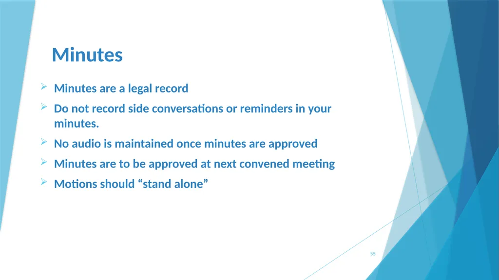 A survival Guide for Chamberlanders - Governance - slide 55 of 63