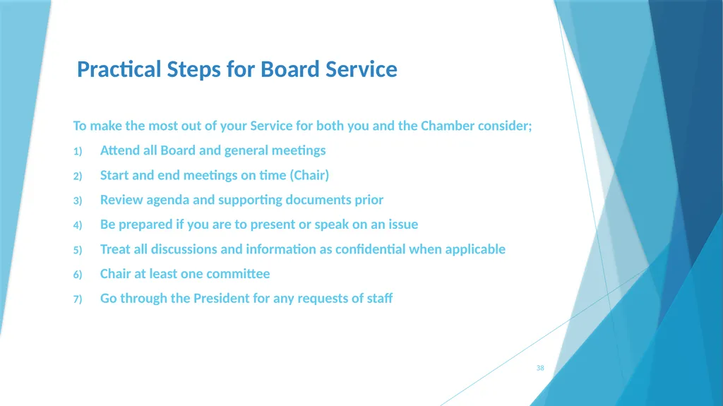 A survival Guide for Chamberlanders - Governance - slide 38 of 63
