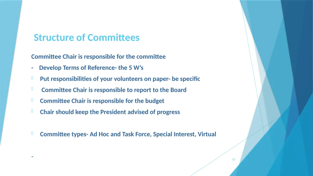 A survival Guide for Chamberlanders - Governance - slide 51 of 63