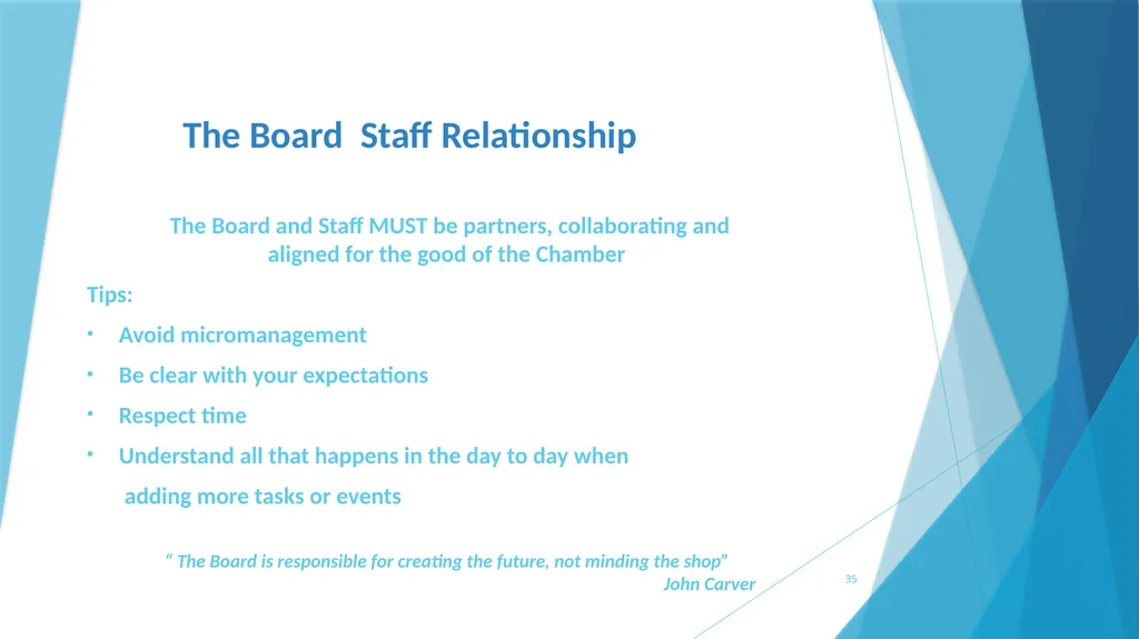 A survival Guide for Chamberlanders - Governance - slide 35 of 63