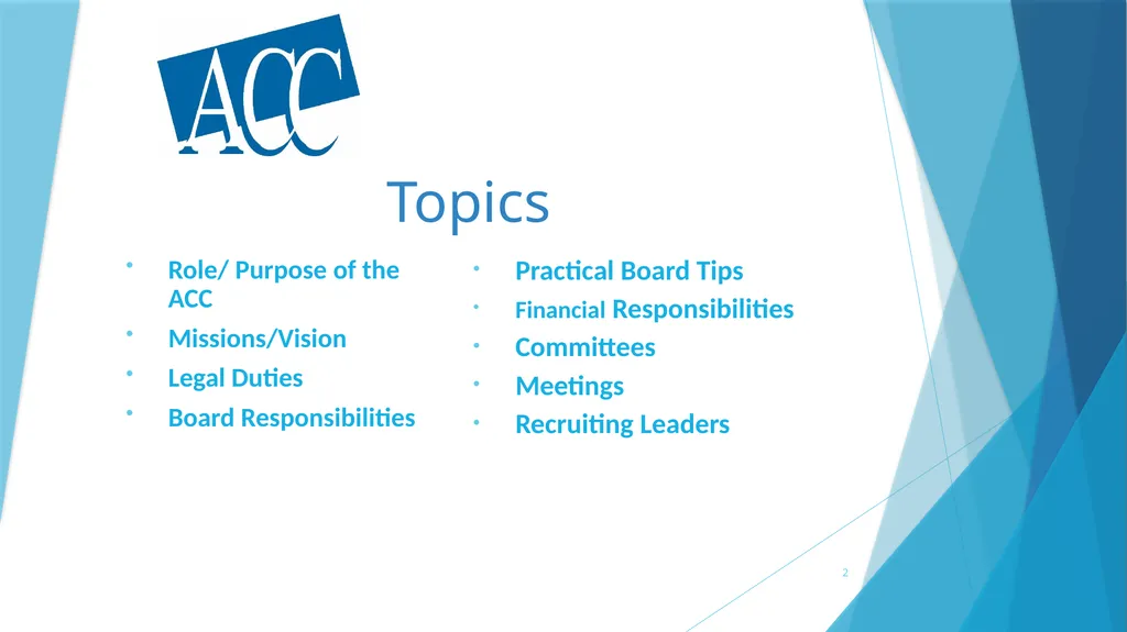 A survival Guide for Chamberlanders - Governance - slide 2 of 63