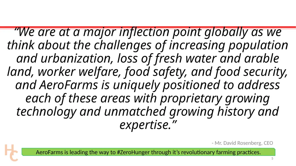 The Future of Farming: #ZeroHunger Mr. David - slide 5 of 34