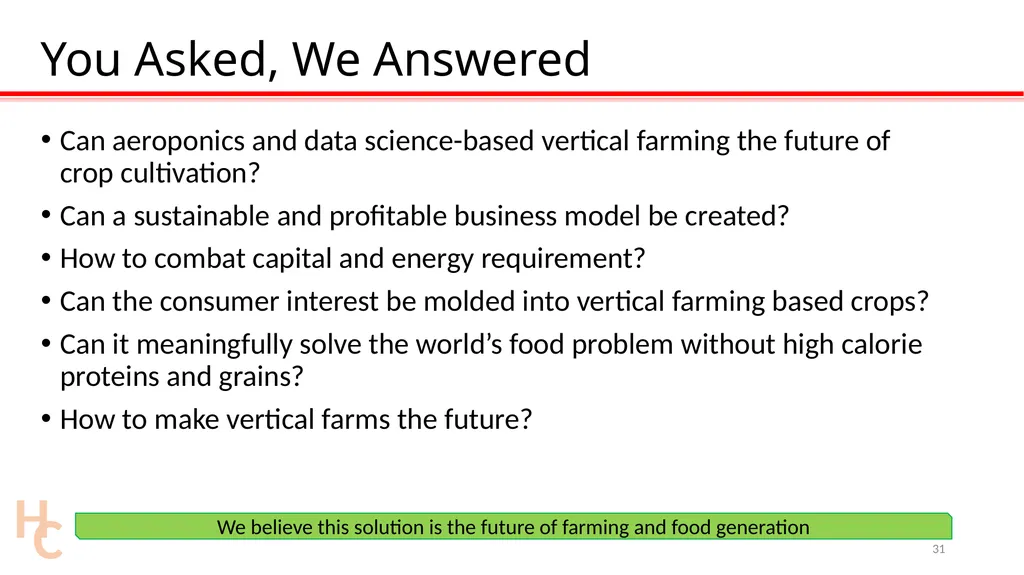 The Future of Farming: #ZeroHunger Mr. David - slide 31 of 34