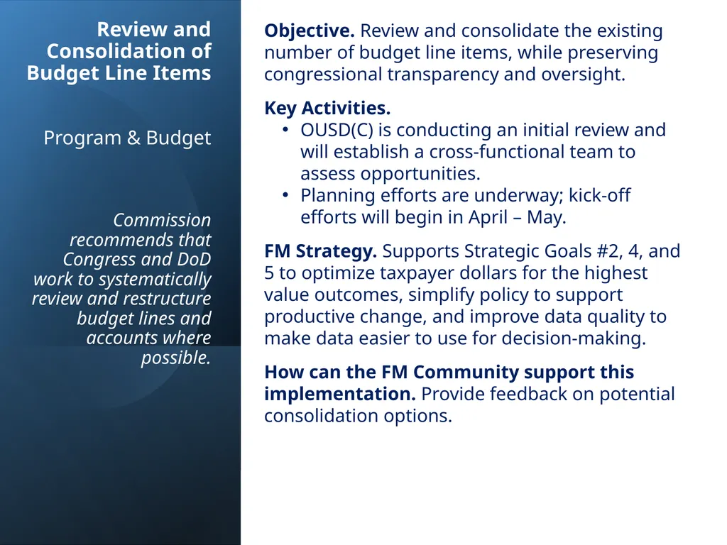 PPBE Reform ASMC PDI March 13, 2024 PPBE Reform - slide 9 of 22