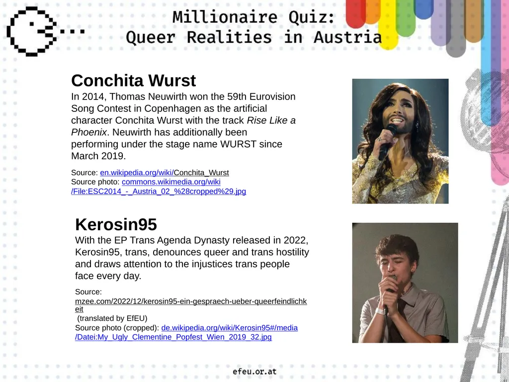 A a big rainbow flag C a traffic light in - slide 13 of 45