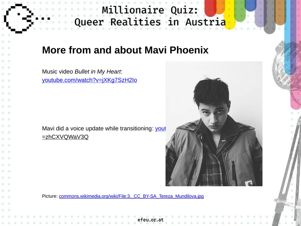 A a big rainbow flag C a traffic light in - slide 12 of 45