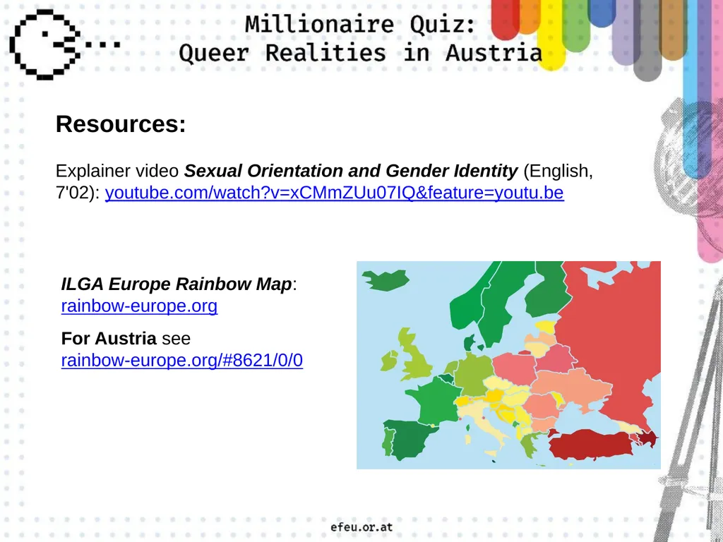 A a big rainbow flag C a traffic light in - slide 44 of 45