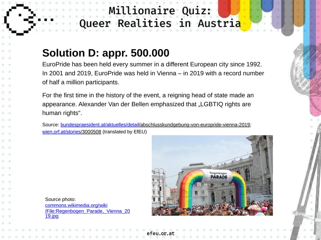 A a big rainbow flag C a traffic light in - slide 24 of 45