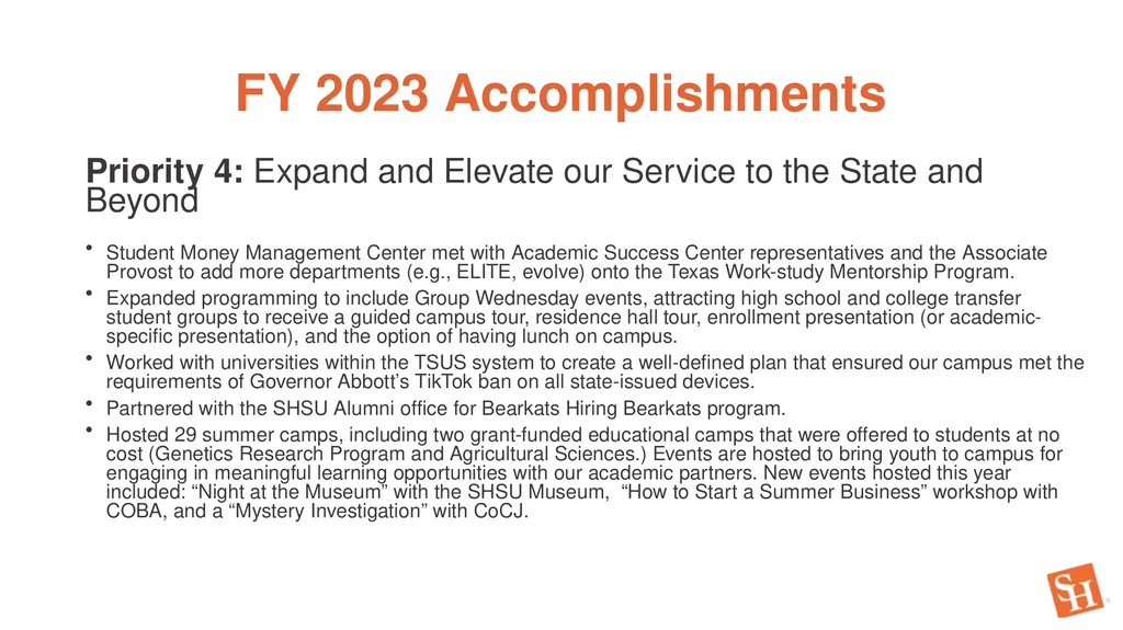 Strategic Enrollment and Innovation FY 2024 - slide 6 of 22