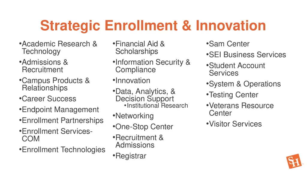 Strategic Enrollment and Innovation FY 2024 - slide 2 of 22