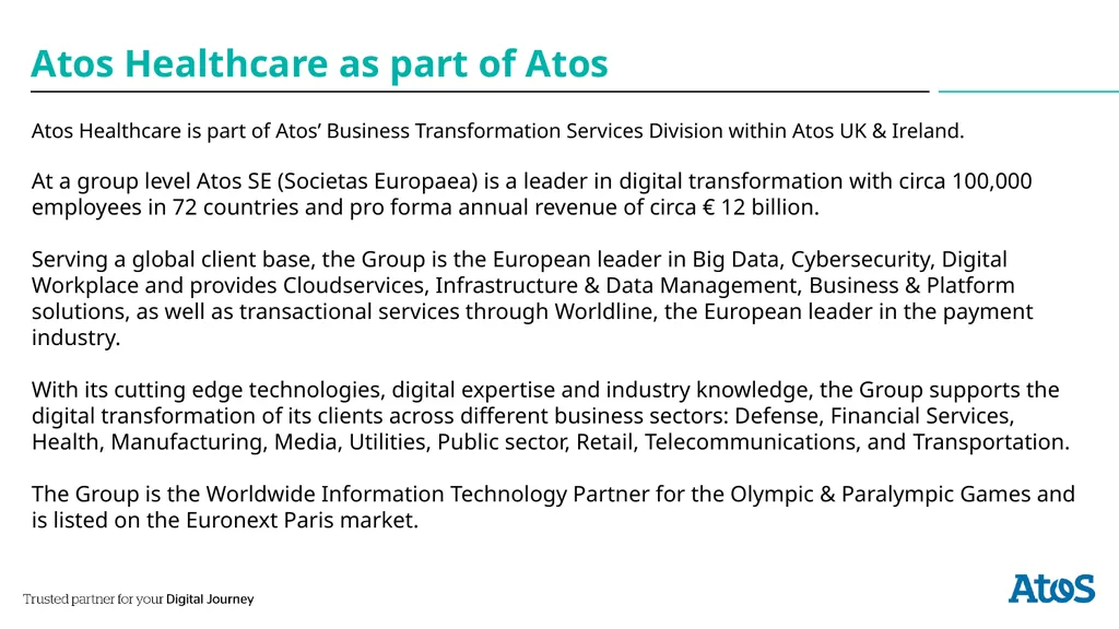 powered by IDA … powered by SAP Hana … End - slide 2 of 14
