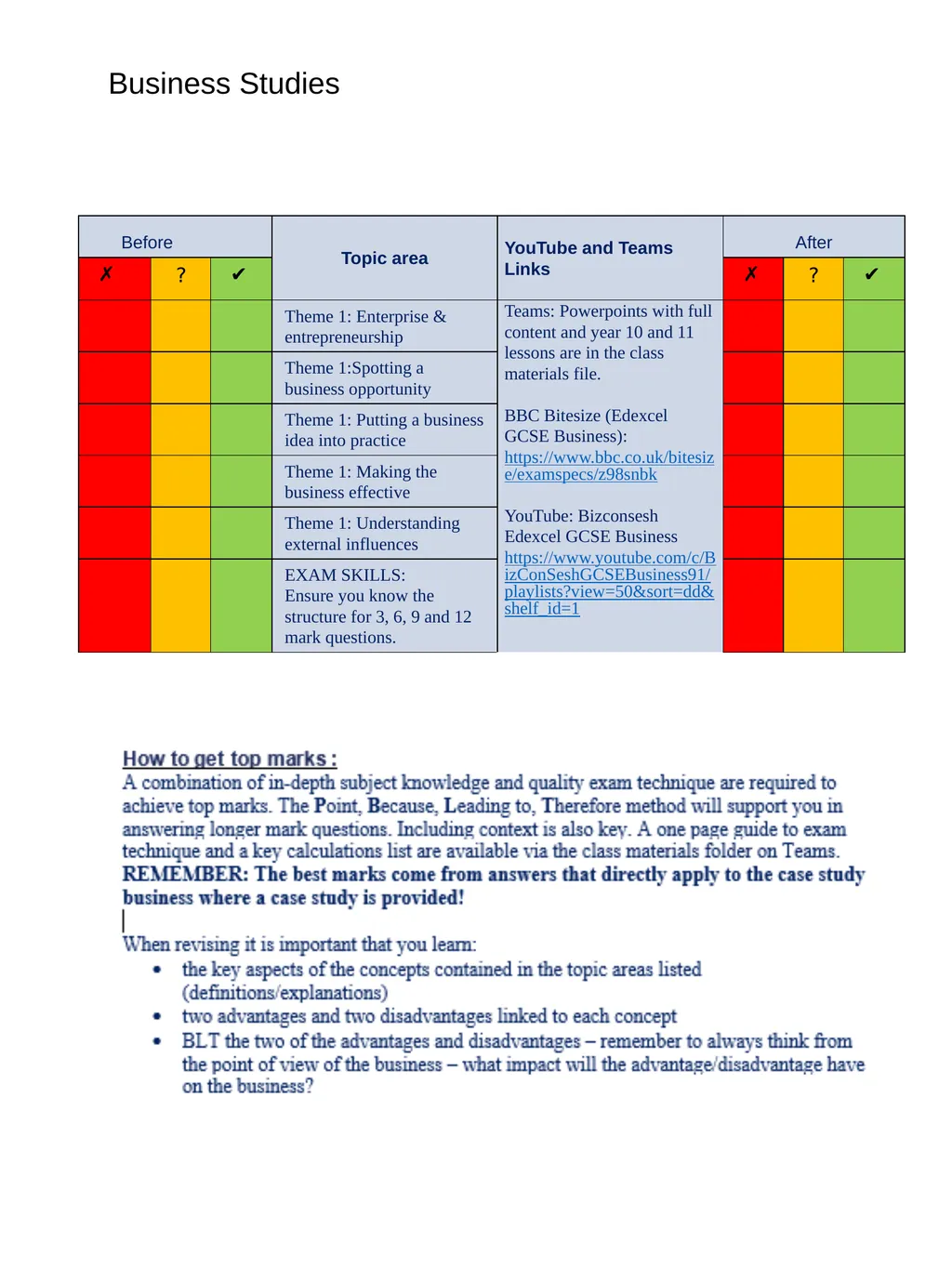 Year 10 June Assessment Revision Guide Revision - slide 26 of 34