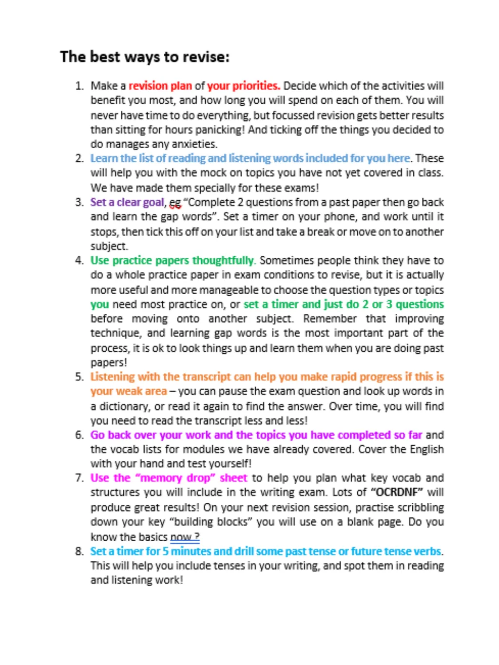 Year 10 June Assessment Revision Guide Revision - slide 14 of 34