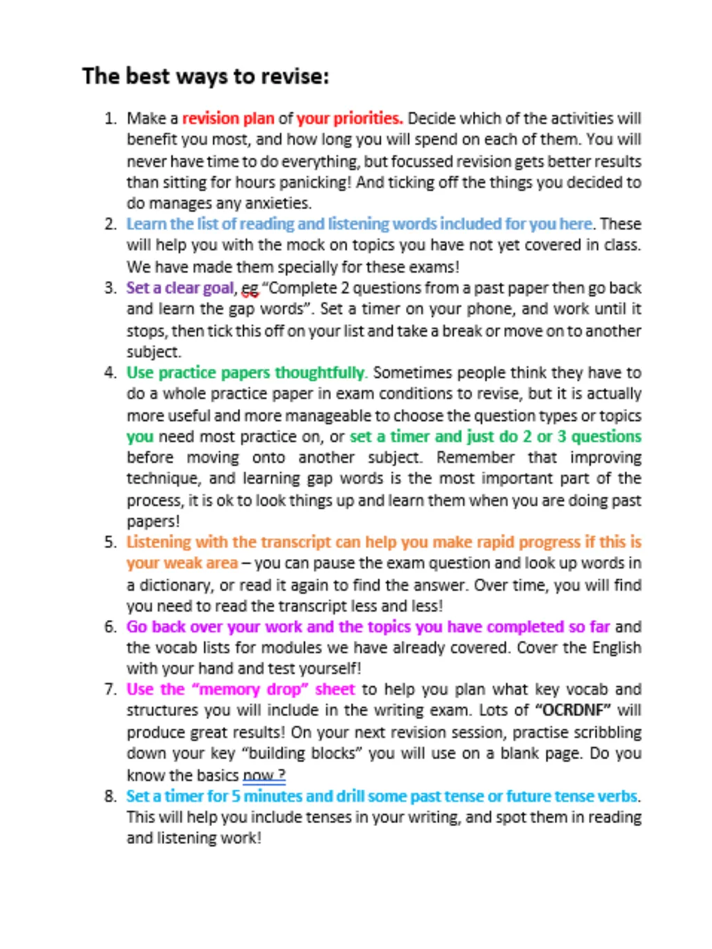 Year 10 June Assessment Revision Guide Revision - slide 16 of 34