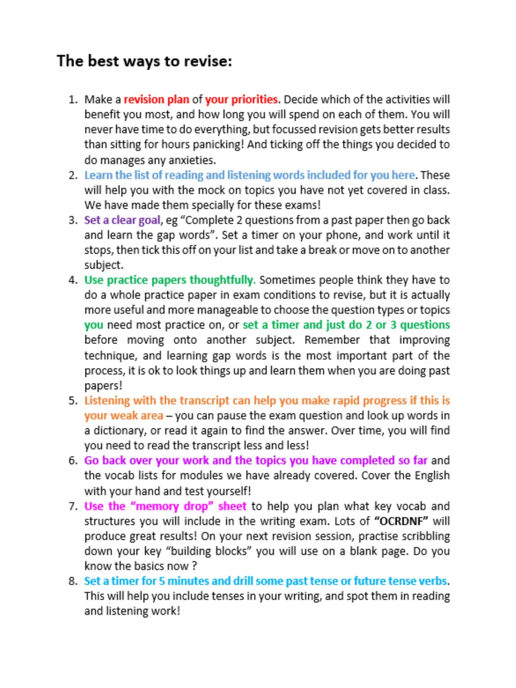 Year 10 June Assessment Revision Guide Revision - slide 24 of 34