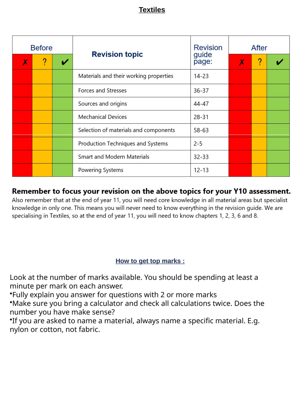 Year 10 June Assessment Revision Guide Revision - slide 34 of 34