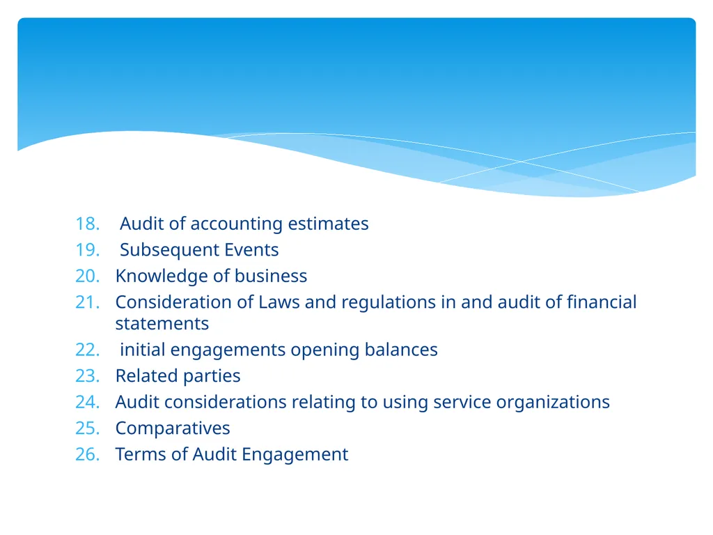 Control Objectives Control : Policies, procedures, - slide 25 of 31