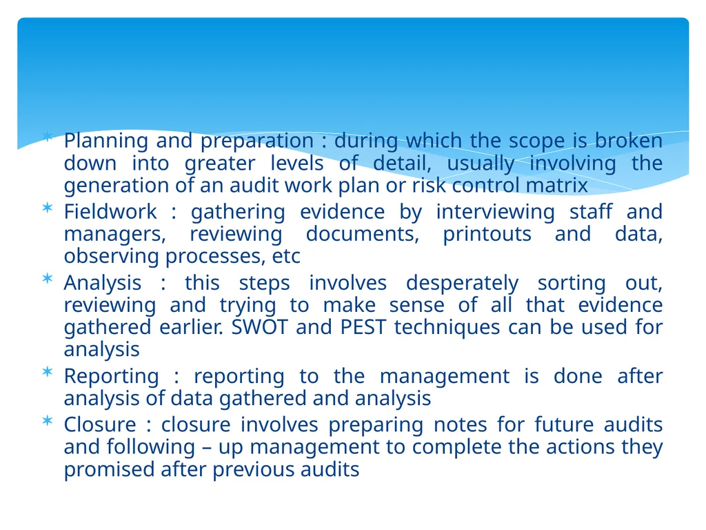 Control Objectives Control : Policies, procedures, - slide 21 of 31