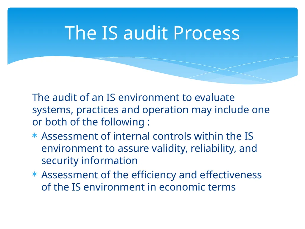 Control Objectives Control : Policies, procedures, - slide 14 of 31
