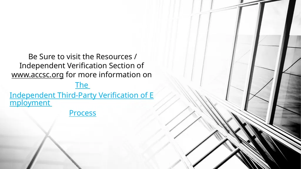 Best Practices: Independent Third-Party - slide 23 of 54