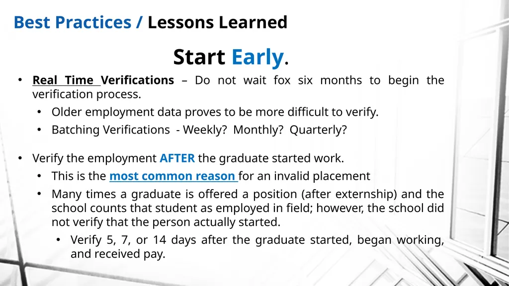 Best Practices: Independent Third-Party - slide 41 of 54