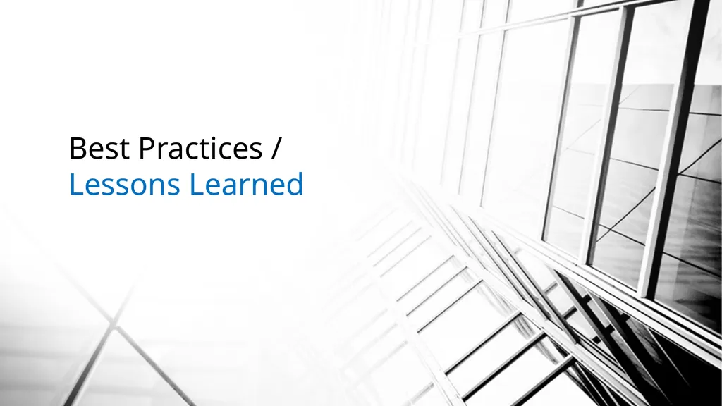 Best Practices: Independent Third-Party - slide 36 of 54