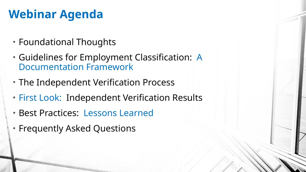 Best Practices: Independent Third-Party - slide 2 of 54