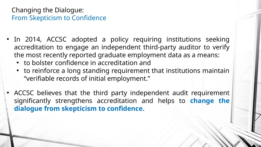 Best Practices: Independent Third-Party - slide 13 of 54