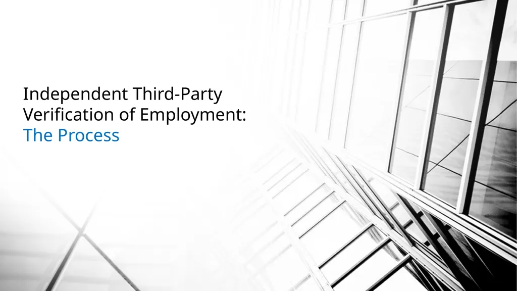 Best Practices: Independent Third-Party - slide 22 of 54