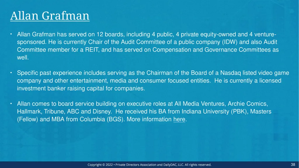Bare Bone Board Basics - for the Private Company - slide 38 of 45