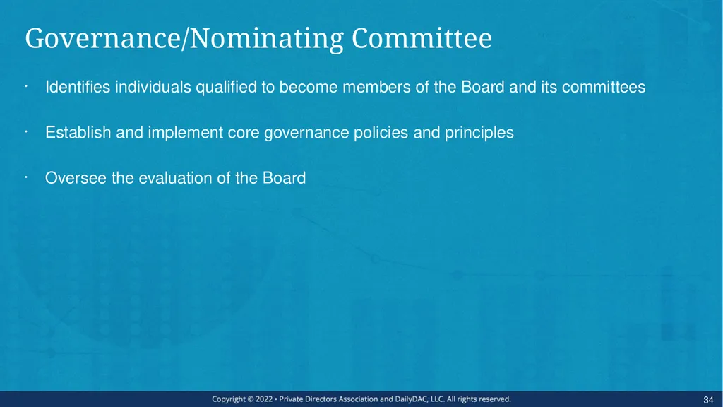 Bare Bone Board Basics - for the Private Company - slide 34 of 45