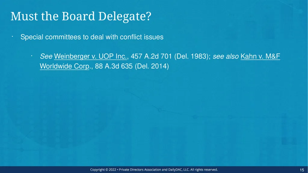 Bare Bone Board Basics - for the Private Company - slide 15 of 45