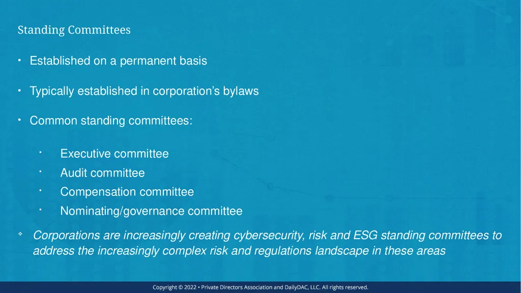 Bare Bone Board Basics - for the Private Company - slide 17 of 45