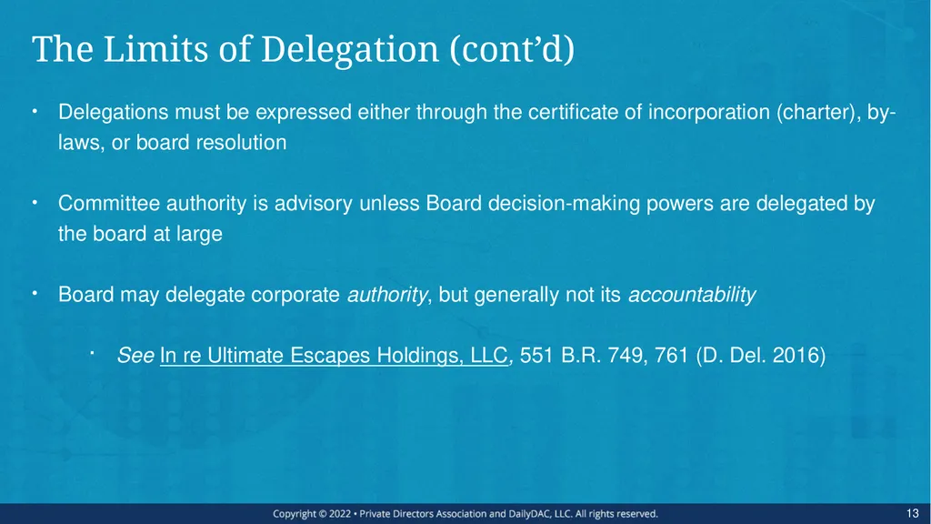 Bare Bone Board Basics - for the Private Company - slide 13 of 45