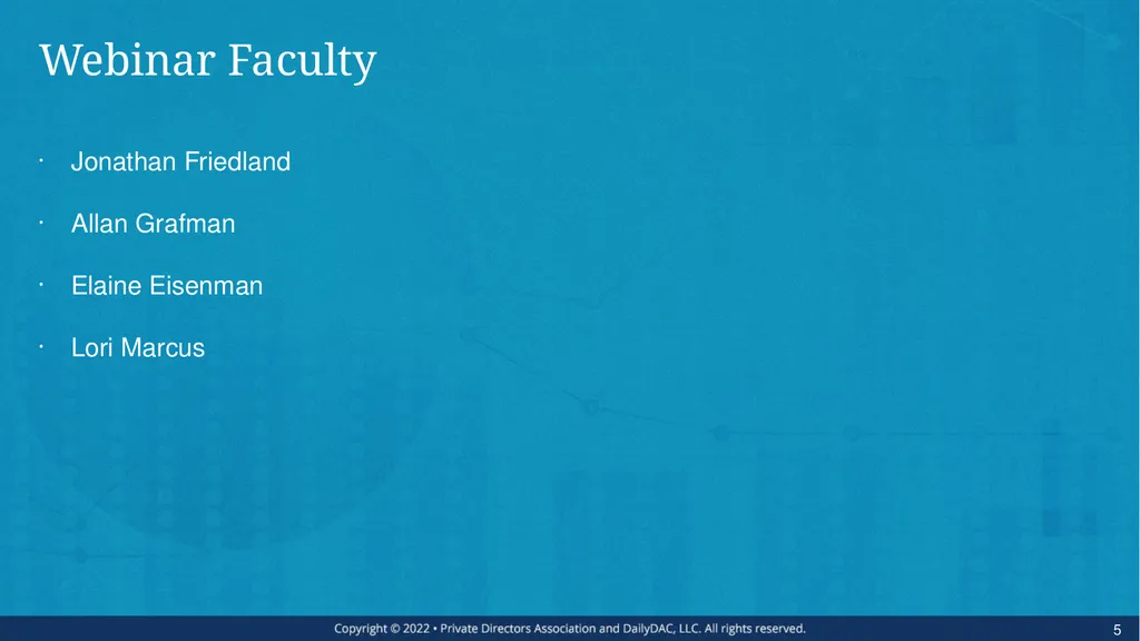 Bare Bone Board Basics - for the Private Company - slide 5 of 45