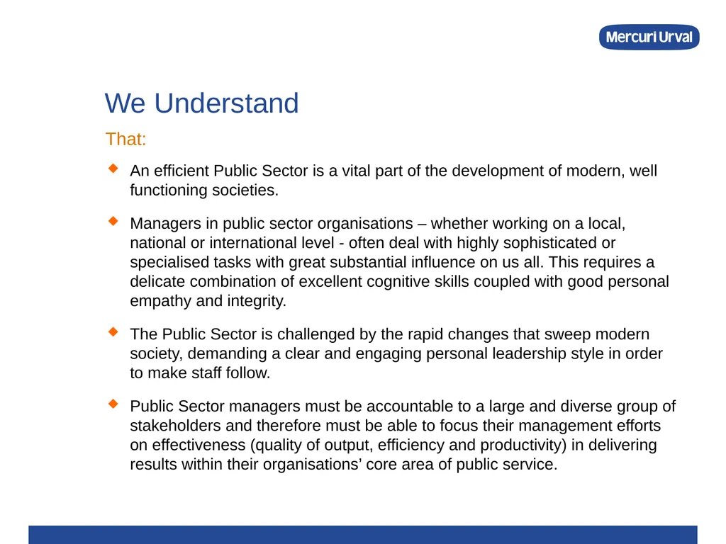 Recruiting Future Public Sector Leaders Mercuri - slide 11 of 16
