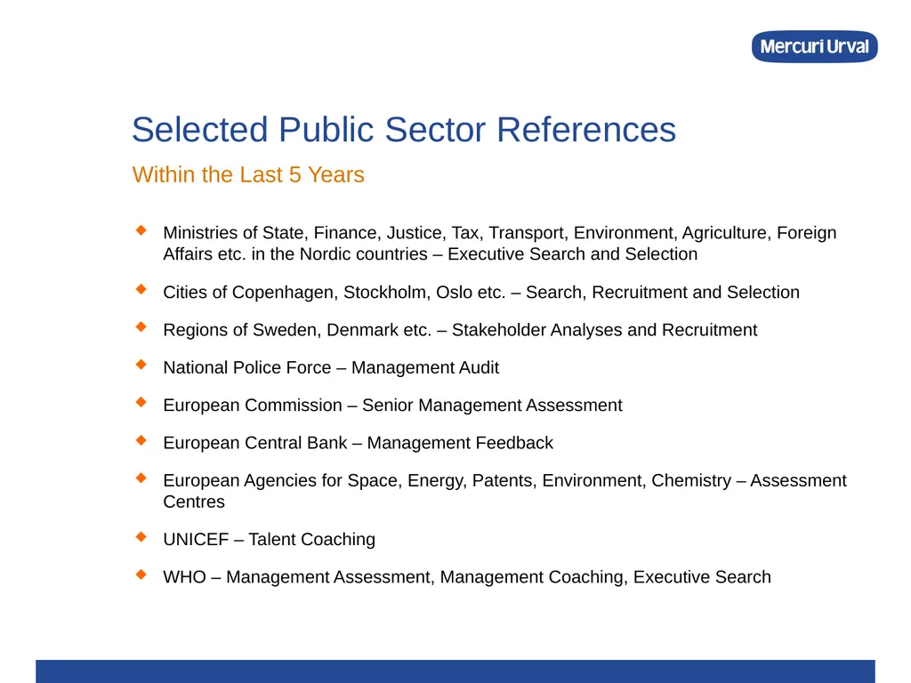 Recruiting Future Public Sector Leaders Mercuri - slide 15 of 16