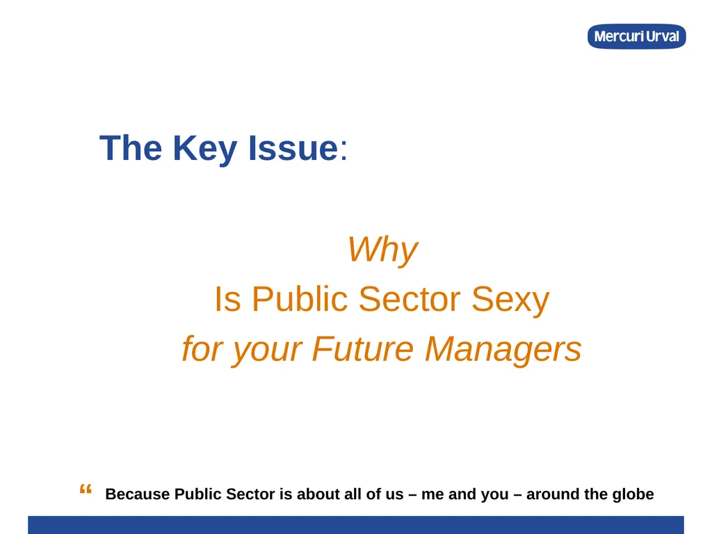 Recruiting Future Public Sector Leaders Mercuri - slide 2 of 16