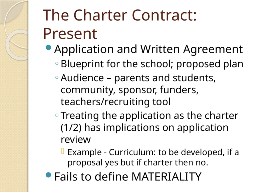 Charter Contract and Performance Framework - slide 3 of 28