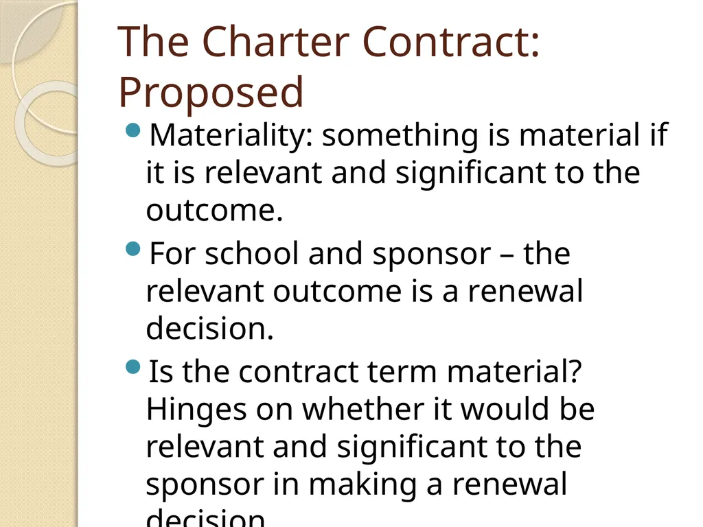 Charter Contract and Performance Framework - slide 4 of 28