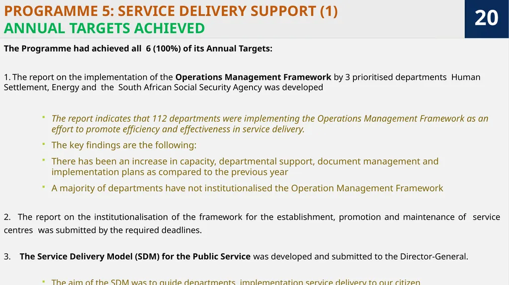 “Growing South Africa together for a capable and - slide 20 of 34