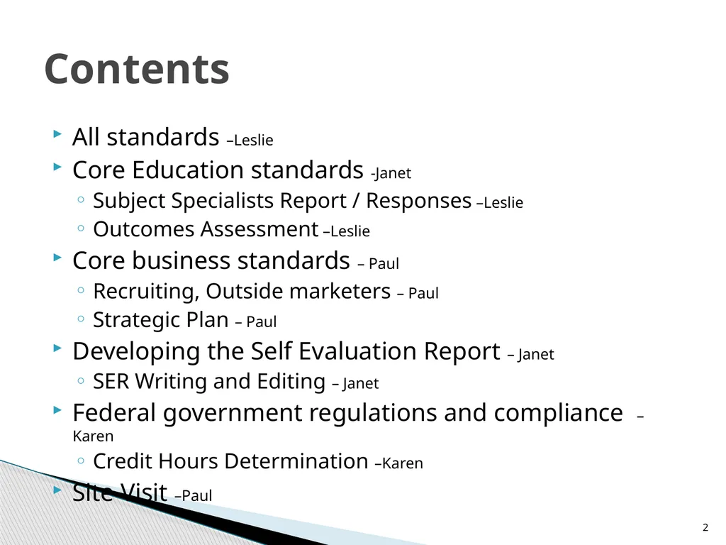 Navigating DETC Accreditation DETC's Fall Workshop - slide 2 of 19
