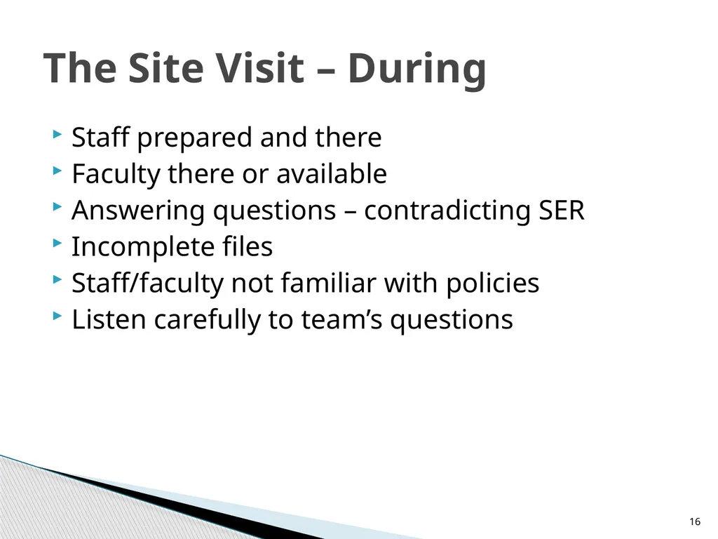 Navigating DETC Accreditation DETC's Fall Workshop - slide 16 of 19