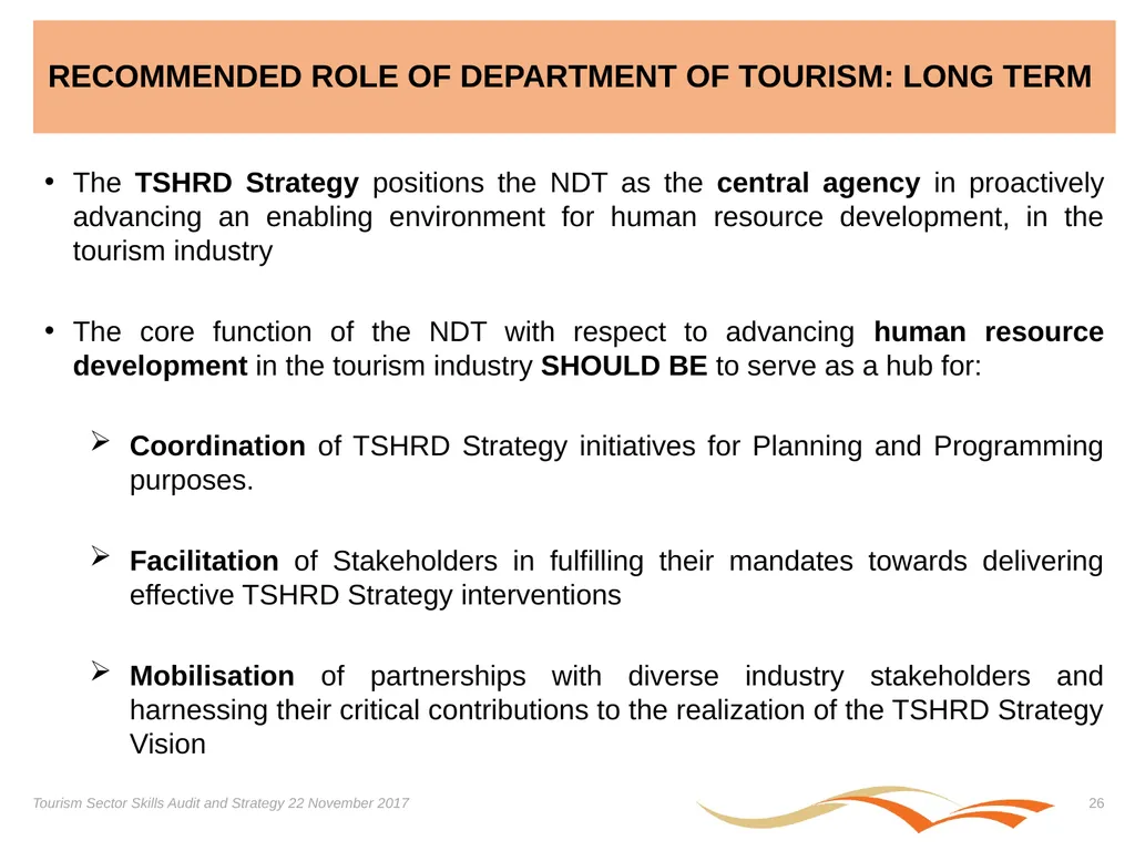 Presentation on the Skills Audit Report and the - slide 26 of 52