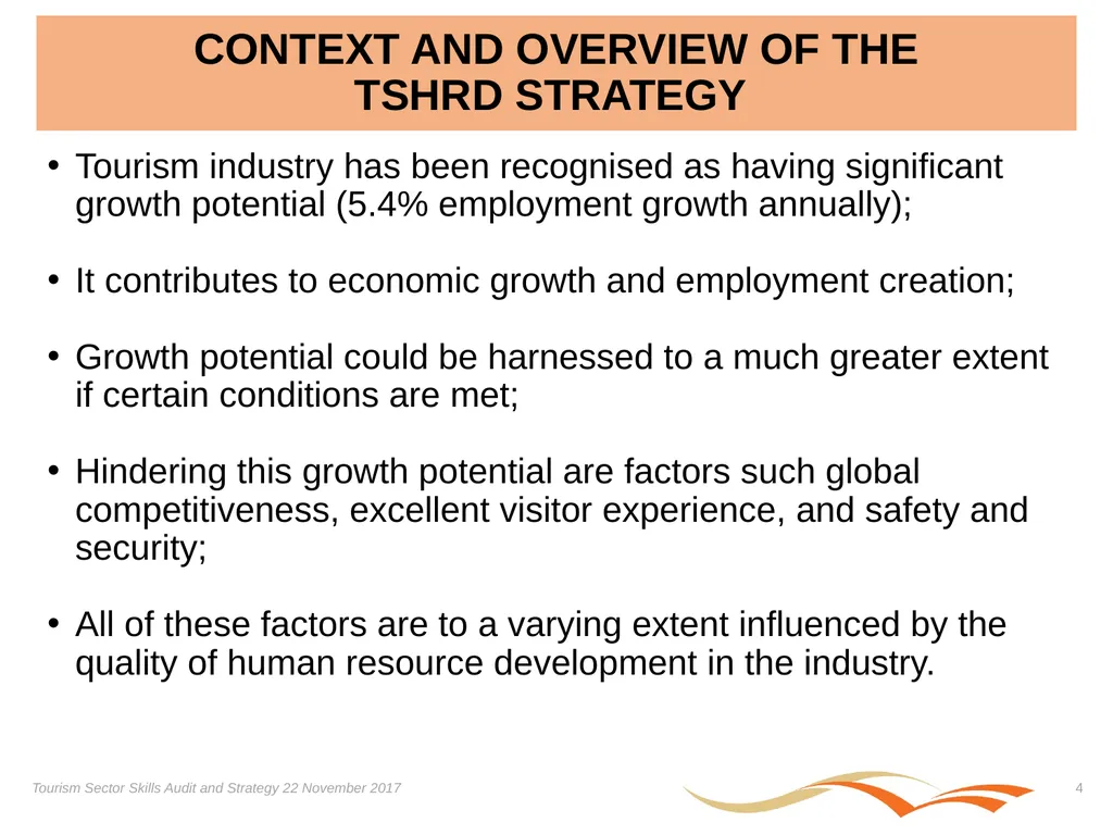 Presentation on the Skills Audit Report and the - slide 4 of 52
