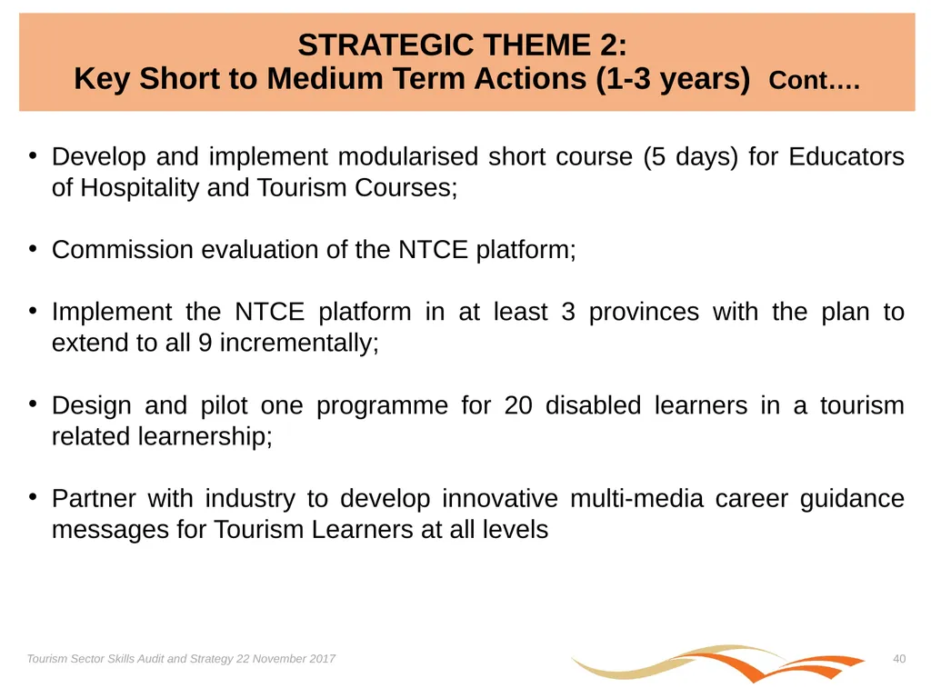 Presentation on the Skills Audit Report and the - slide 40 of 52